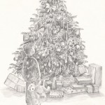 Christmas Tree Illustration by Walter Hayn