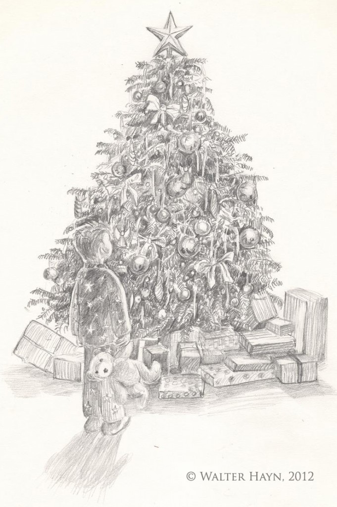 Christmas Tree Illustration by Walter Hayn